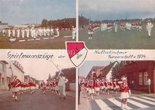 AK / Ansichtskarte  Kaltenkirchen_Holstein Musikkorps Kaltenkirchen mit 100 Jungen und Maedchen Kaltenkirchen_Holstein