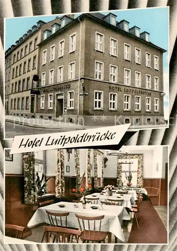 AK / Ansichtskarte  Wuerzburg Hotel Luitpoldbruecke Restaurant Wuerzburg