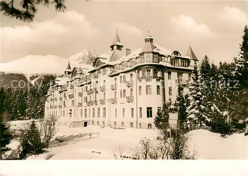 AK / Ansichtskarte 73858275 Tatranska_Lomnica_SK Grand Hotel Praha Vysoke Tatry Berghotel Hohe Tatra 