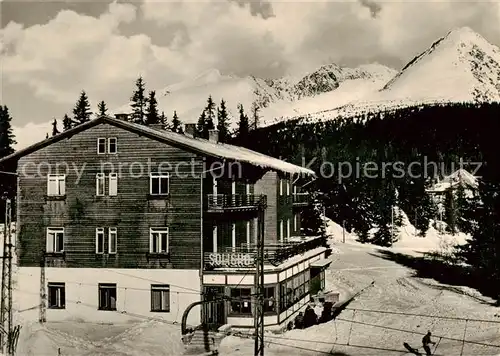 AK / Ansichtskarte  Strbske_Pleso_SK Berghotel Solisko Vysoke Tatry Wintersportplatz Hohe Tatra 