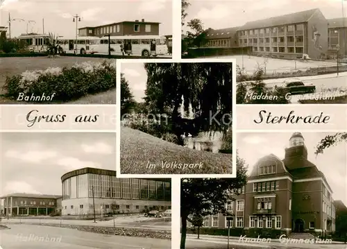 AK / Ansichtskarte  Sterkrade_Oberhausen_NRW Bahnhof Volkspark Gymnasium Hallenbad 