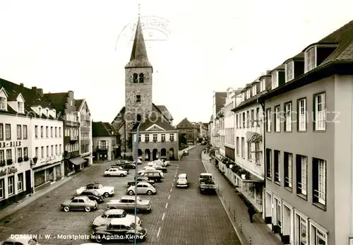 AK / Ansichtskarte  Dorsten Marktplatz mit Agatha Kirche Dorsten