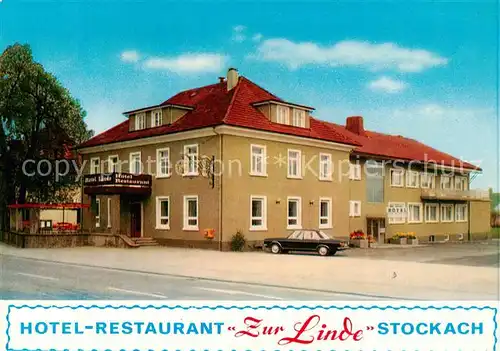 AK / Ansichtskarte  Stockach_Bodensee Hotel Restaurant zur Linde Stockach Bodensee