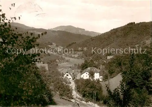 AK / Ansichtskarte 73858299 Ottenhoefen_Schwarzwald Panorama mit AEG Ferienheim Ottenhoefen Schwarzwald