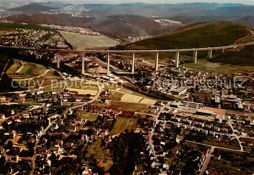 AK / Ansichtskarte 73858305 Eiserfeld_Siegen Panorama mit Siegtal-Bruecke 