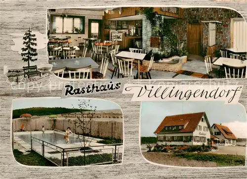 AK / Ansichtskarte 73858307 Villingendorf Rasthaus Restaurant Swimming Pool Villingendorf