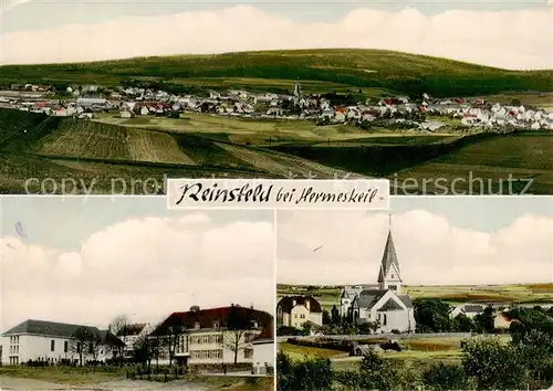 AK / Ansichtskarte  Reinsfeld_Hunsrueck Panorama Teilansichten Kirche Reinsfeld Hunsrueck