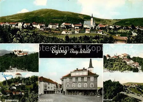 AK / Ansichtskarte  Eging_See Panorama Englburg Soldenburg Marktplatz Fuerstenstein Ranfels Eging_See