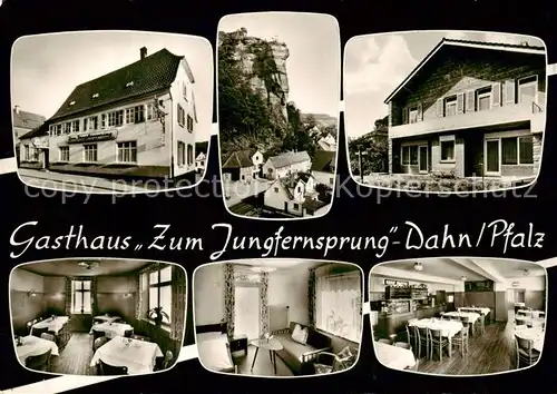 AK / Ansichtskarte  Dahn Gasthaus zum Jungfernsprung Restaurant Felsen Dahn