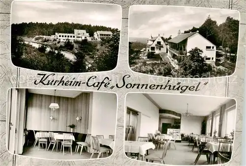 AK / Ansichtskarte 73858376 Reiterswiesen Kurheim Café Sonnenhuegel an der Ruine Bodenlaube Reiterswiesen