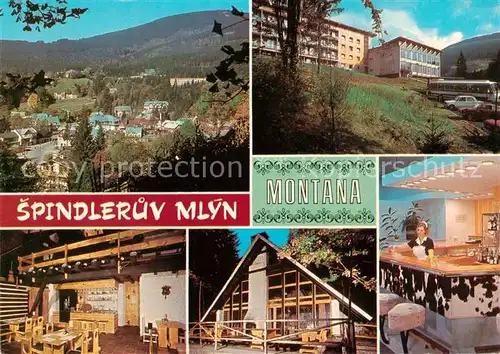 AK / Ansichtskarte 73858395 Spindleruv_Mlyn_Spindelmuehle_Riesengebirge_CZ Erholungsheim im Gebirge Panorama Gastraeume Bar 