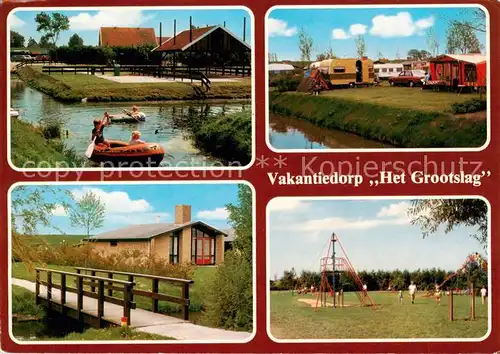 AK / Ansichtskarte 73858415 Andijk_NL Vakantiedorp Het Grootslag Kinderspielplatz Bootspartie 
