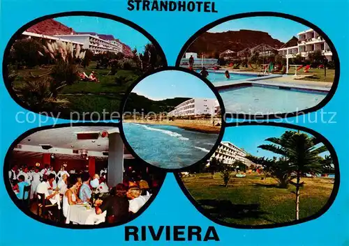 AK / Ansichtskarte  Playa_del_Cura_Gran_Canaria_ES Strandhotel Riviera Gastraum Schwimmbad 