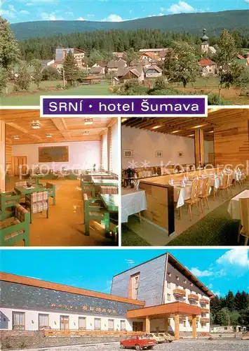 AK / Ansichtskarte 73858431 Srni_na_Sumave_Rehberg_CZ Hotel Sumava Panorama Gastraeume 