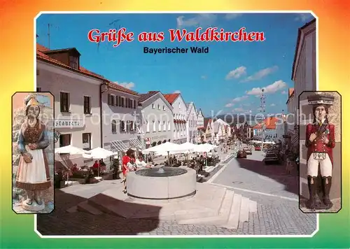 AK / Ansichtskarte  Waldkirchen_Niederbayern Marktplatz Waldkirchen Niederbayern