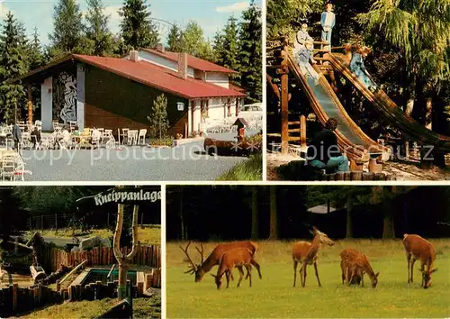 AK / Ansichtskarte  Mehlmeisel Bayreuther Haus Kinderspielplatz Wildgehege Mehlmeisel