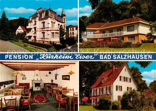 AK / Ansichtskarte 73858453 Bad_Salzhausen Kurheim Eiser Gastraum Bad_Salzhausen