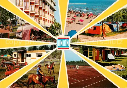 AK / Ansichtskarte  Cavallino_Lido_Venezia_IT Camping Union Lido Reiten Tennis Strand 