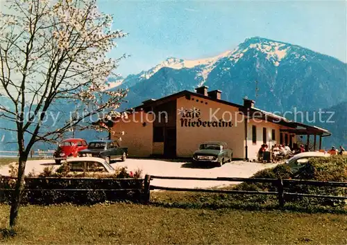 AK / Ansichtskarte  Nonn_Oberbayern Café Niederalm Blick gegen Predigtstuhl Berchtesgadener Alpen Nonn Oberbayern