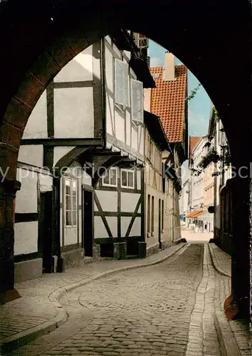 AK / Ansichtskarte  Hildesheim Blick durch den Kehrwiederturm Altstadt Hildesheim