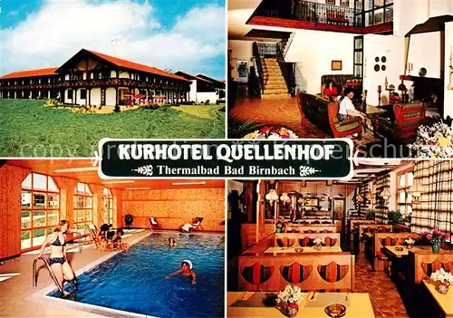 AK / Ansichtskarte  Bad_Birnbach Kurhotel Quellenhof Thermalbad Restaurant Kaminzimmer Bad_Birnbach