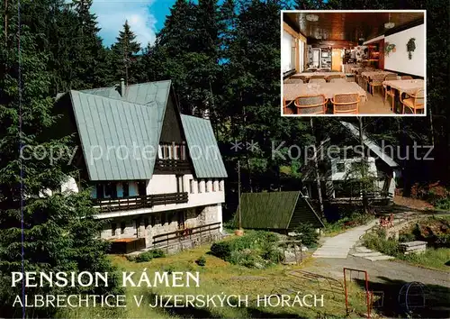 AK / Ansichtskarte  Albrechtice_v_Jizerskych_horach_CZ Pension Kamen Gastraum 