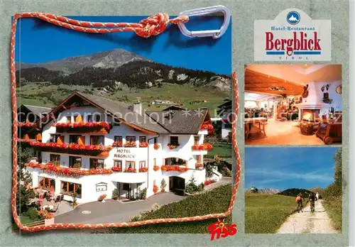 AK / Ansichtskarte 73858635 Fiss_Tirol_AT Hotel Restaurant Bergblick Gastraum Panorama 