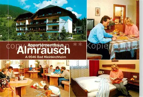 AK / Ansichtskarte  Bad_Kleinkirchheim_Kaernten_AT Appartementhaus Almrauschen Gastraeume Zimmer 