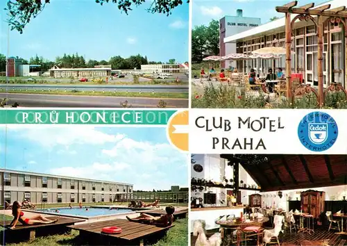 AK / Ansichtskarte  Praha_Prahy_Prague Club Motel Praha Pruhonice Pool Gastraum Terrasse Praha_Prahy_Prague