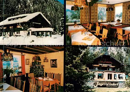 AK / Ansichtskarte  Tiefenbach_Oberstdorf Cafe Restaurant Jaegerwinkel Gastraeume Tiefenbach_Oberstdorf