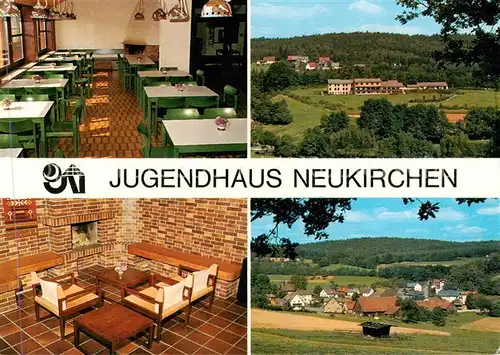 AK / Ansichtskarte  Neukirchen_Lautertal Jugendhaus Neukirchen Gastraeume Panorama Neukirchen_Lautertal