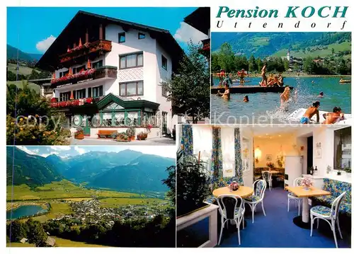 AK / Ansichtskarte  Uttendorf_Salzburg_AT Pension Koch Panorama Badespass Gastraum 