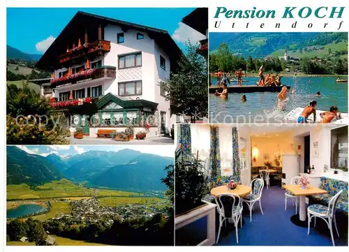 AK / Ansichtskarte  Uttendorf_Salzburg_AT Pension Koch Panorama Badespass Gastraum 