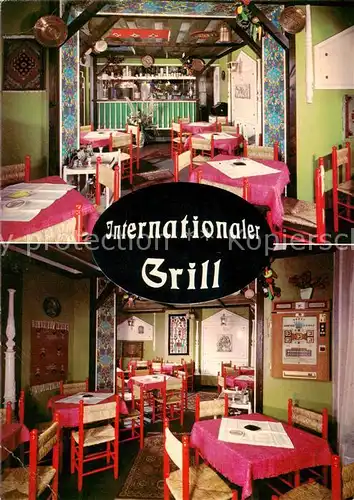 AK / Ansichtskarte  Mannheim Spezialitaetenrestaurant Internationaler Grill Mannheim