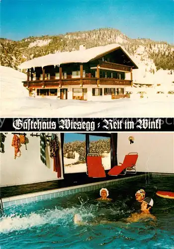 AK / Ansichtskarte  Reit_Winkl Gaestehaus Wiesegg Hallenbad Reit_Winkl