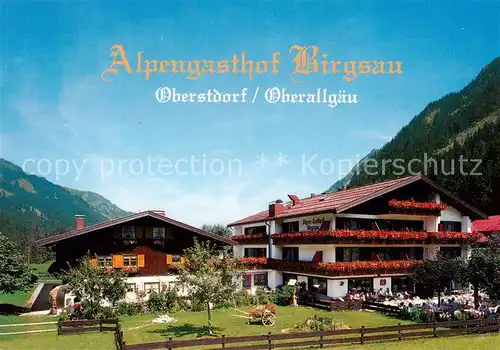 AK / Ansichtskarte  Oberstdorf Alpengasthof Birgsau Oberstdorf