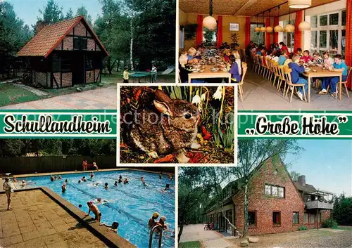 AK / Ansichtskarte  Prinzhoefte Schullandheim Grosse Hoehe Speisesaal Freibad Prinzhoefte