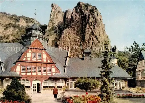 AK / Ansichtskarte  Bad_Muenster_Stein_Ebernburg Restaurant Huttental Café Felsen Bad_Muenster