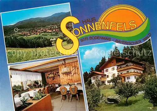 AK / Ansichtskarte  Bodenmais Gaestehaus Pension Haus Sonnenfels Panorama Bodenmais