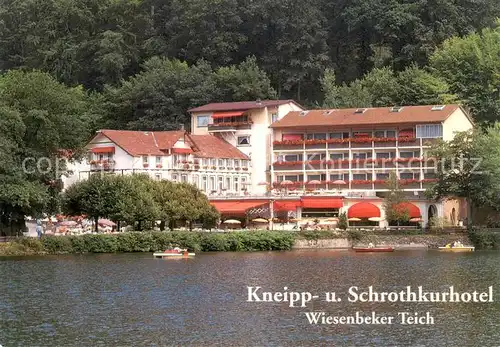 AK / Ansichtskarte  Bad_Lauterberg Kneipp- und Schrothkurhotel Wiesenbeker Teich Bad_Lauterberg