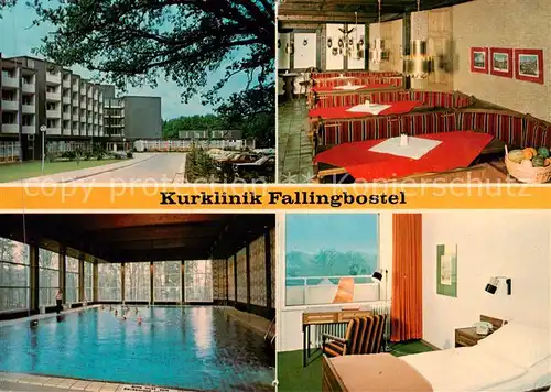 AK / Ansichtskarte 73858879 Fallingbostel_Bad Kurklinik Fallingbostel Gastraum Hallenbad Zimmer Fallingbostel_Bad