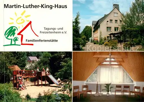 AK / Ansichtskarte  Schmiedeberg _Dippoldiswalde Martin Luther King Haus Familienferienstaette Spielplatz Konferenzraum Schmiedeberg 