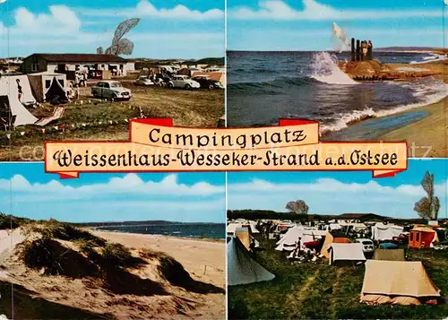 AK / Ansichtskarte  Weissenhaus Campingplatz Wesseker Strand Duenen Weissenhaus