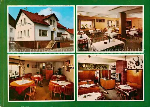 AK / Ansichtskarte 73858932 Neubau_Fichtelberg Gasthaus zum Hirsch Gastraeume Neubau Fichtelberg