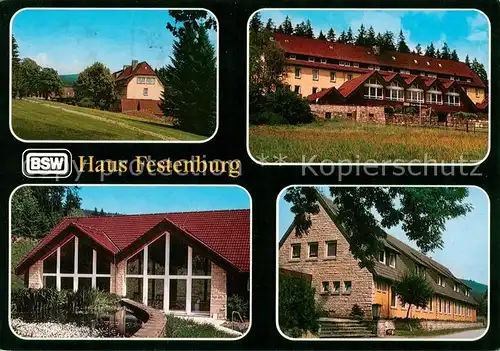 AK / Ansichtskarte  Clausthal-Zellerfeld BSW Ferienhotel Haus Pestenburg Teilansichten Clausthal-Zellerfeld