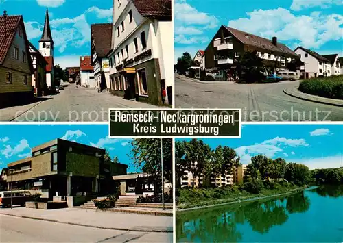 AK / Ansichtskarte 73858980 Neckargroeningen Ortspartien Rathaus Neckarpartie Neckargroeningen