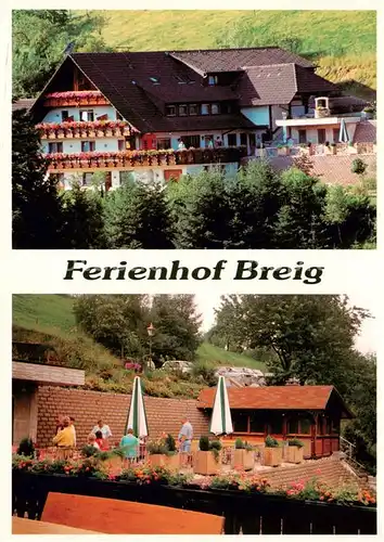 AK / Ansichtskarte  Oberharmersbach Ferienhof Breig Terrasse Oberharmersbach