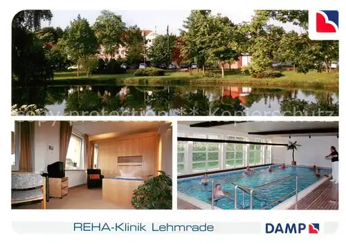 AK / Ansichtskarte 73859018 Damp_Ostseebad Reha Klinik Lehmrade Zimmer Hallenbad Damp_Ostseebad