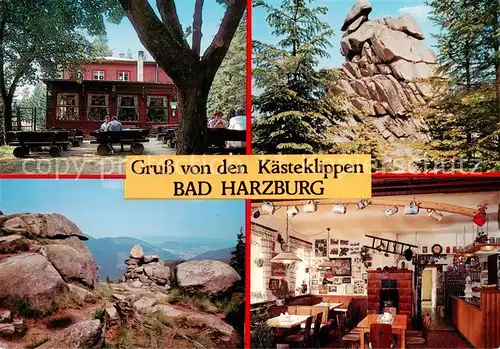 AK / Ansichtskarte  Bad_Harzburg Kaestehaus Kaesteklippen Gastraum Bad_Harzburg