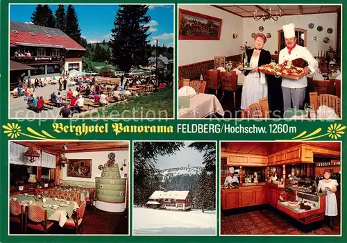 AK / Ansichtskarte  Feldberg_1450m_Schwarzwald Berghotel Panorama Gastraeume Theke Terrasse 